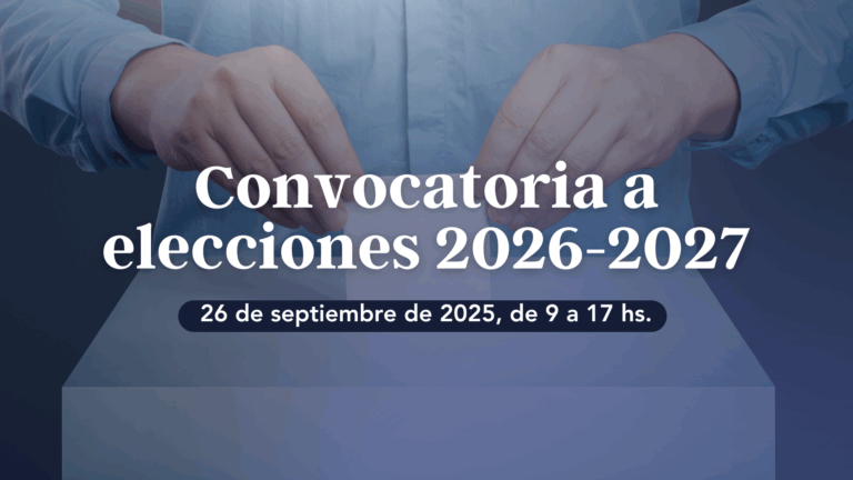 Convocatoria a Elecciones 2026-2027