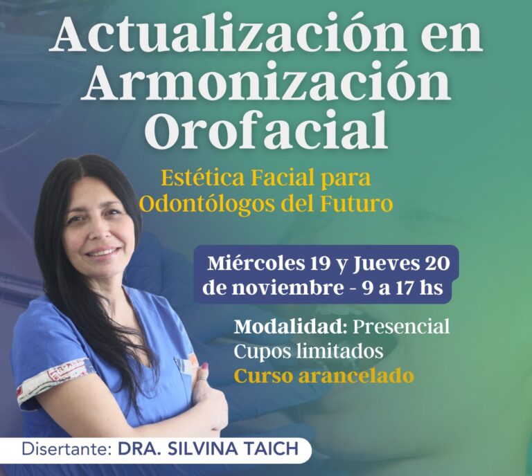 Curso de Actualización en Armonización Orofacial para odontólogos