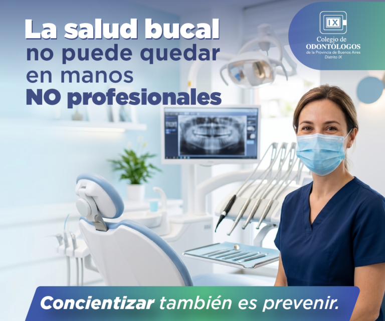 La salud bucal no puede quedar en manos no profesionales
