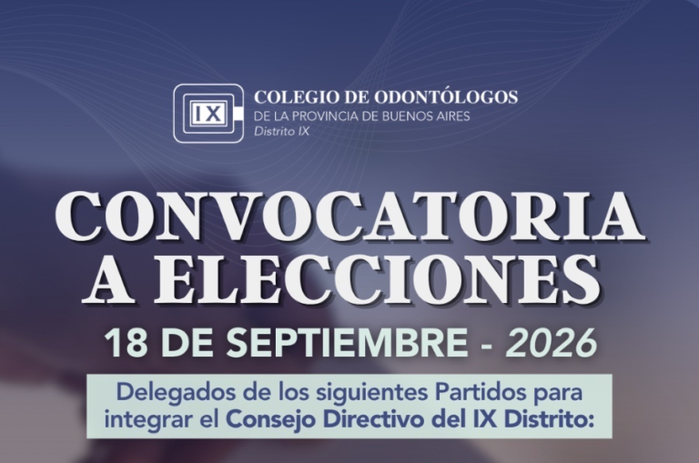 Convocatoria a Elecciones 2026: integración del Consejo Directivo del Distrito IX