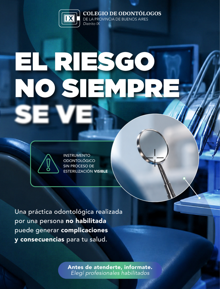 El Colegio de Odontólogos advierte sobre el intrusismo profesional y los riesgos de las prótesis dentales sin control